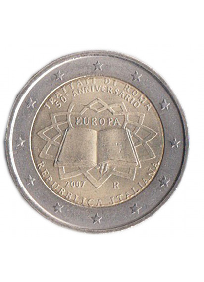2007 - 2 euro ITALIA Trattato di Roma Fdc